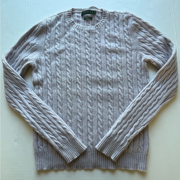Lauren Ralph Lauren Women’s 100% Cashmere Cable Knit - Picture 2 of 14